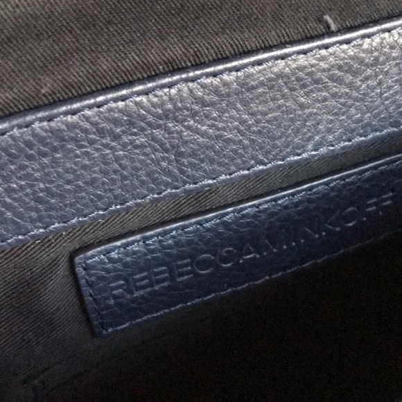 EUC Rebecca Minkoff bag Boho beaded LOVE crossbody Festival Beauty blue leather - Picture 9 of 13